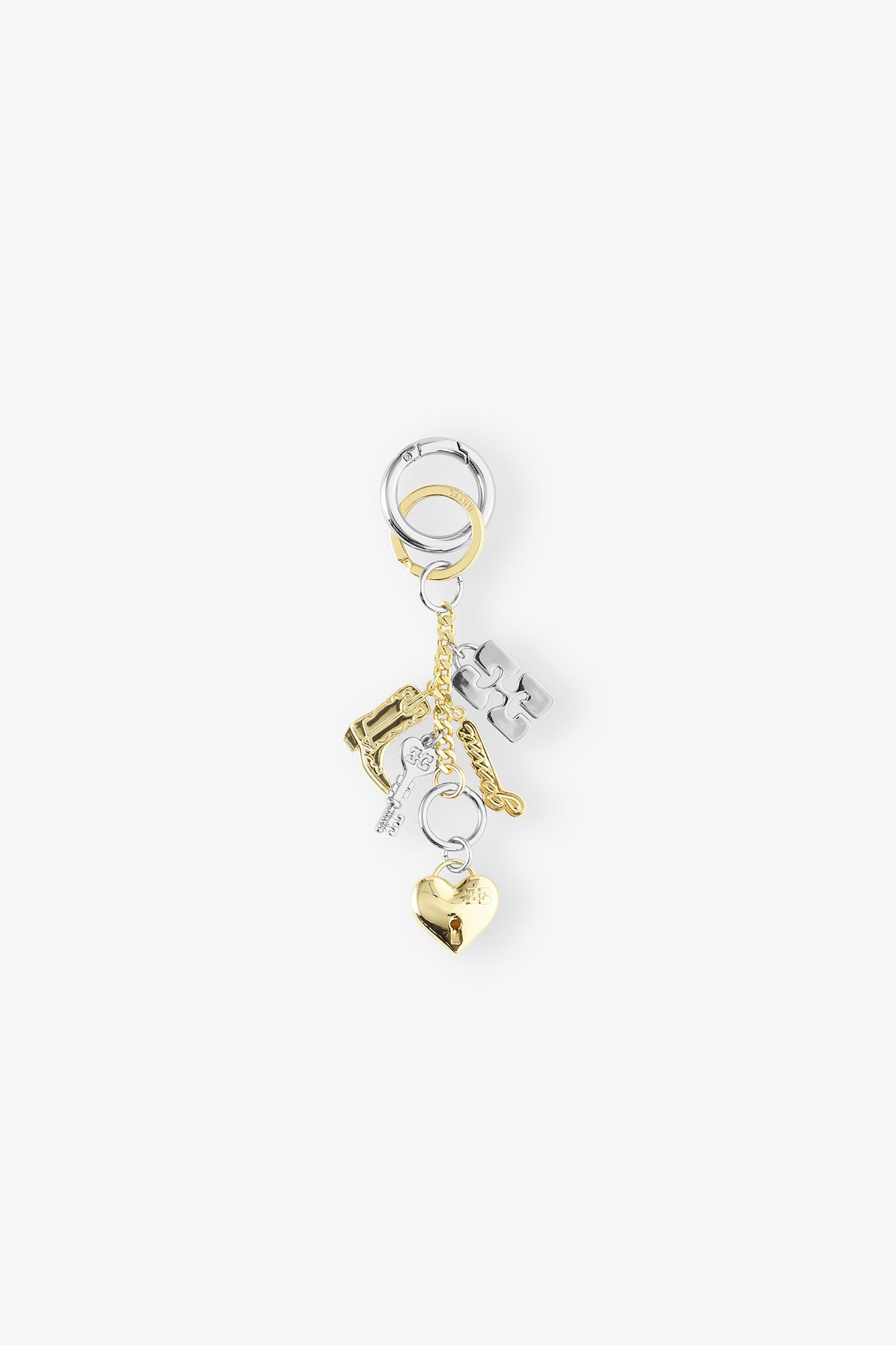 Bou Charms Keyring Silver & Gold