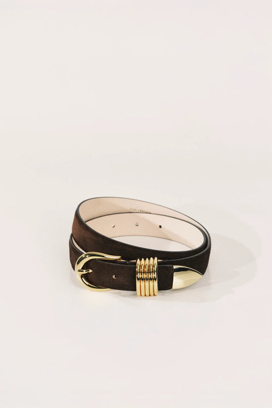 Hollyhock Chocolate Suede