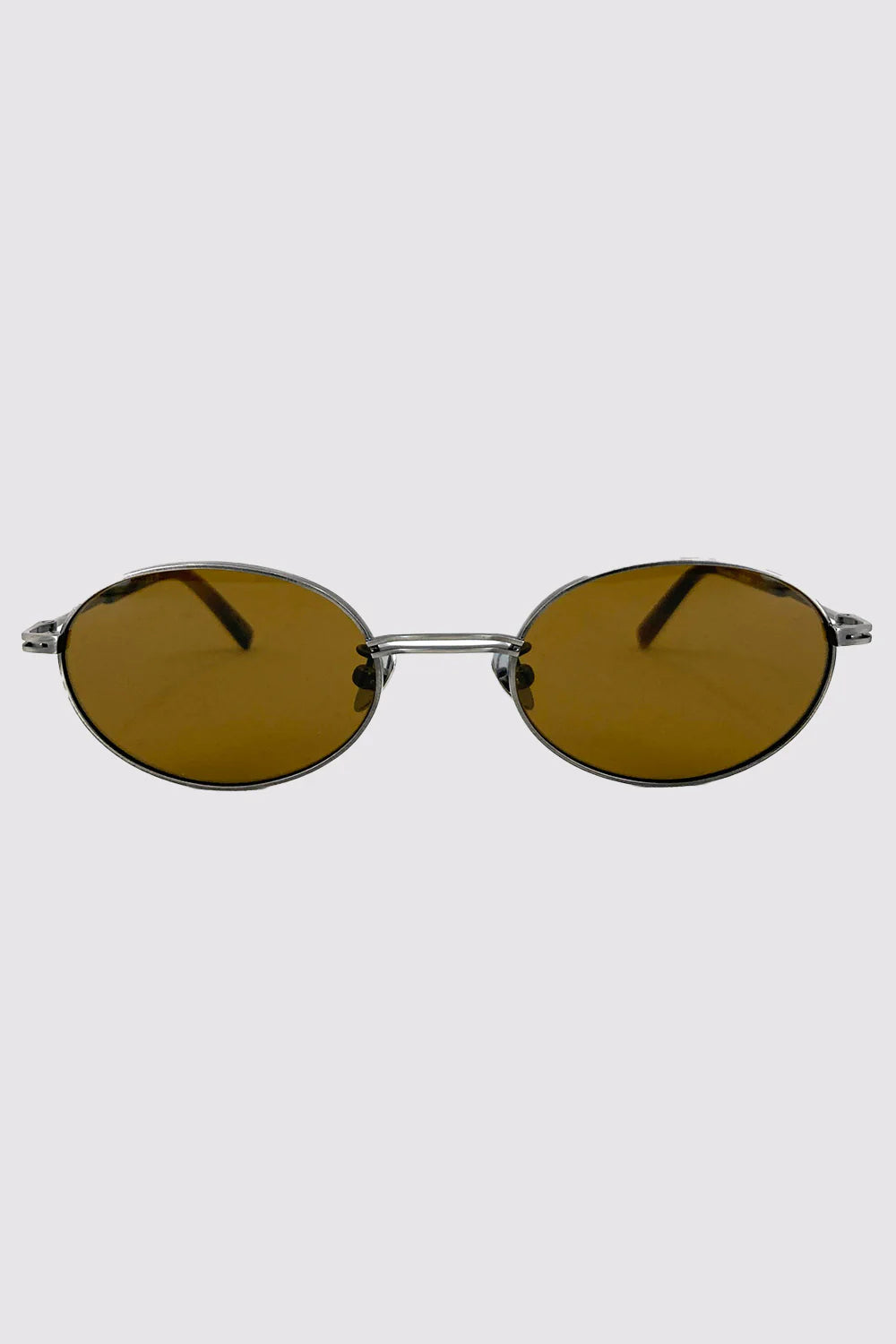 Fine Metal Oval Sunglasses