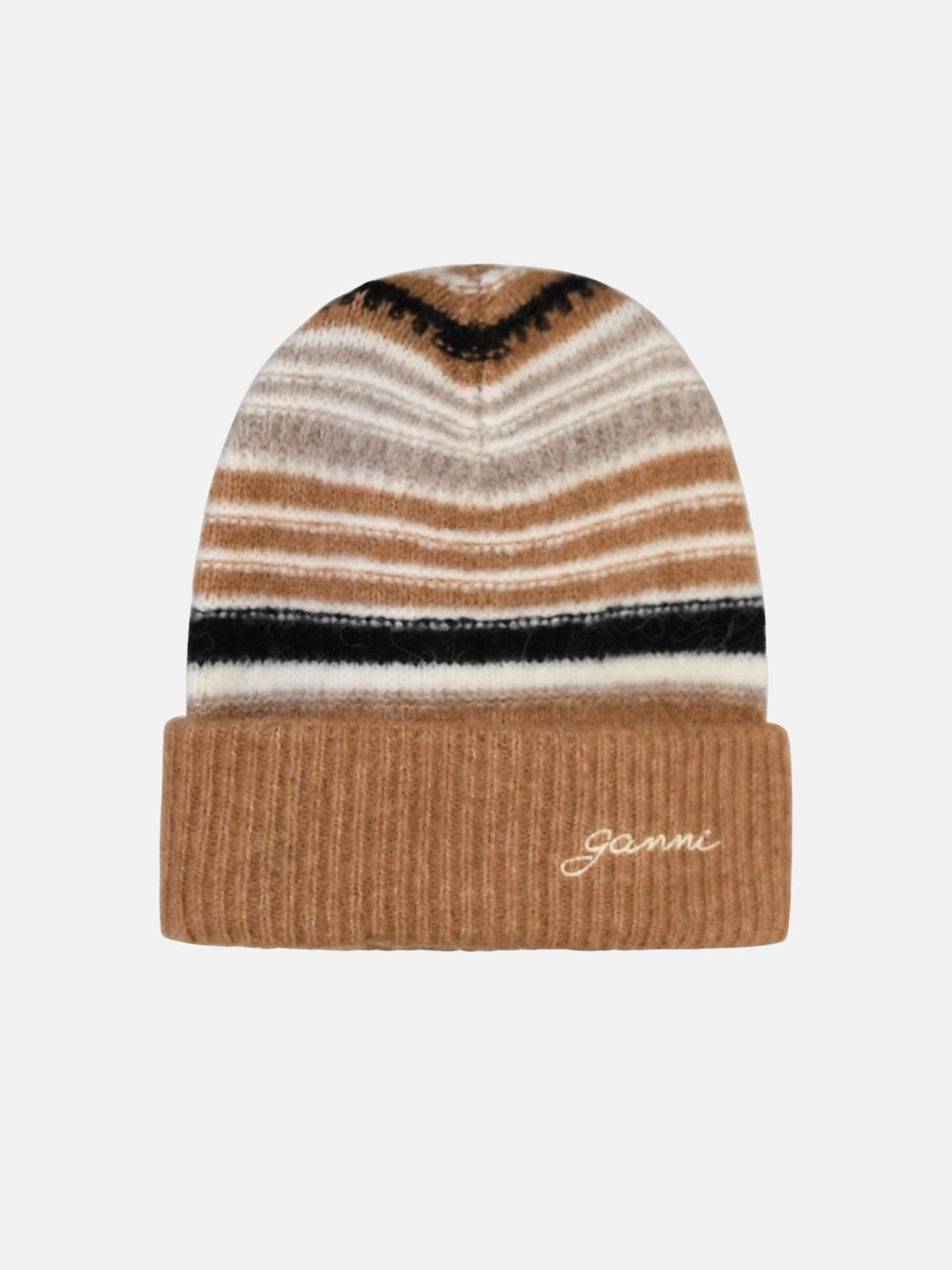 Striped Soft Wool Beanie