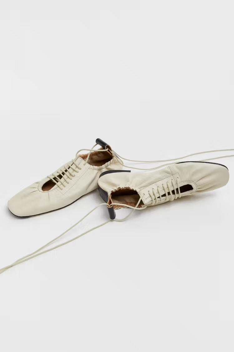 Consuelo Cream Lace Ballerinas
