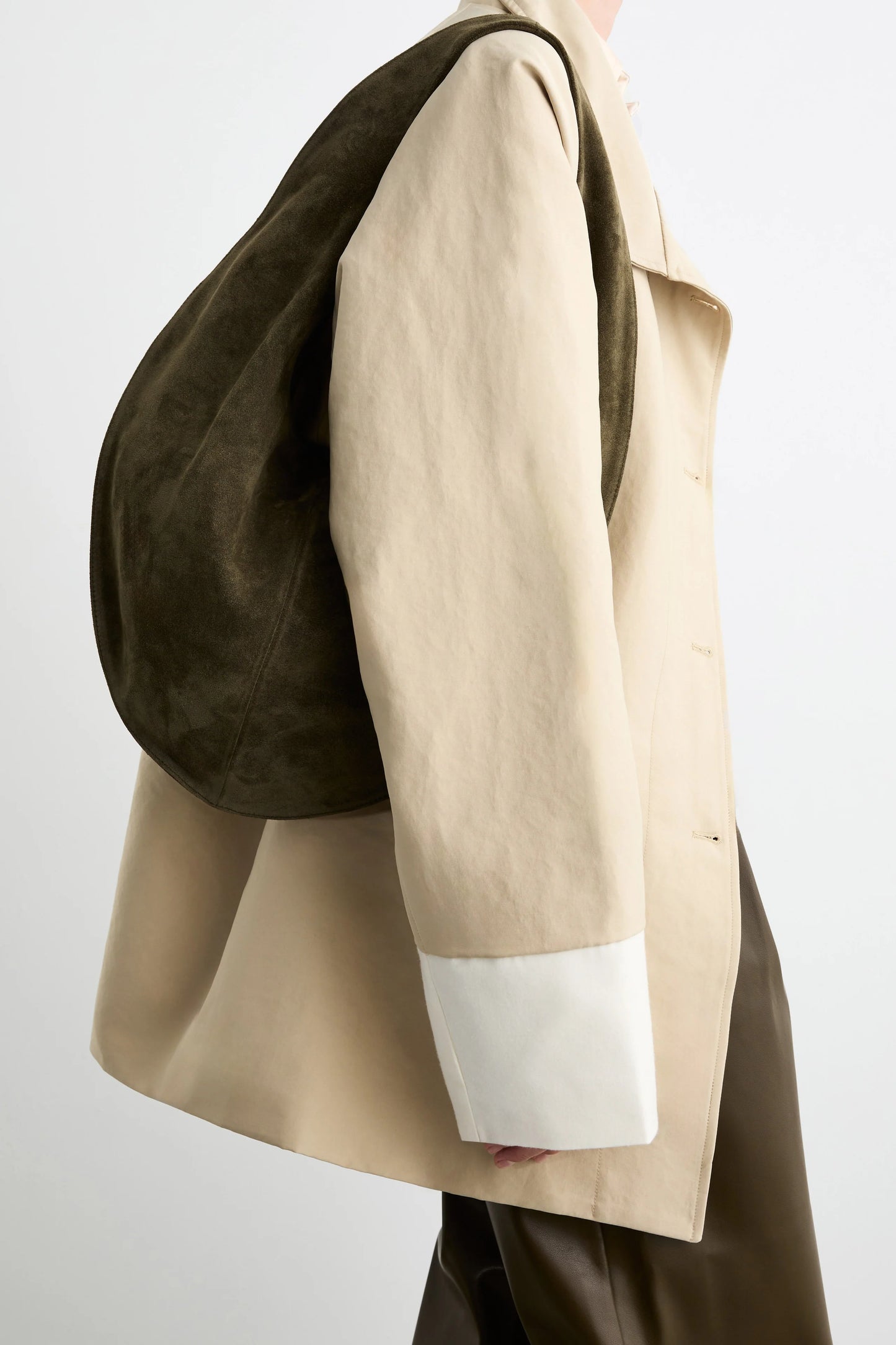 Market Tote Suede Kelp