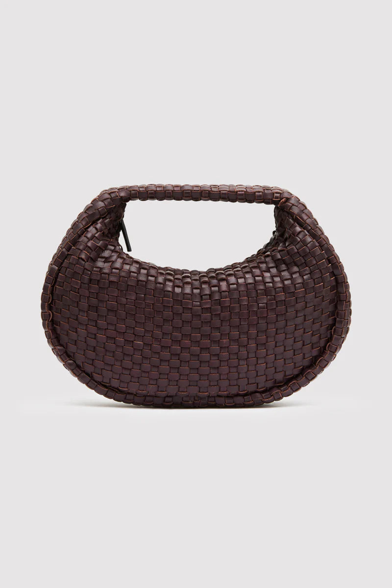 Lattice Woven Mini Bon Bon Bag