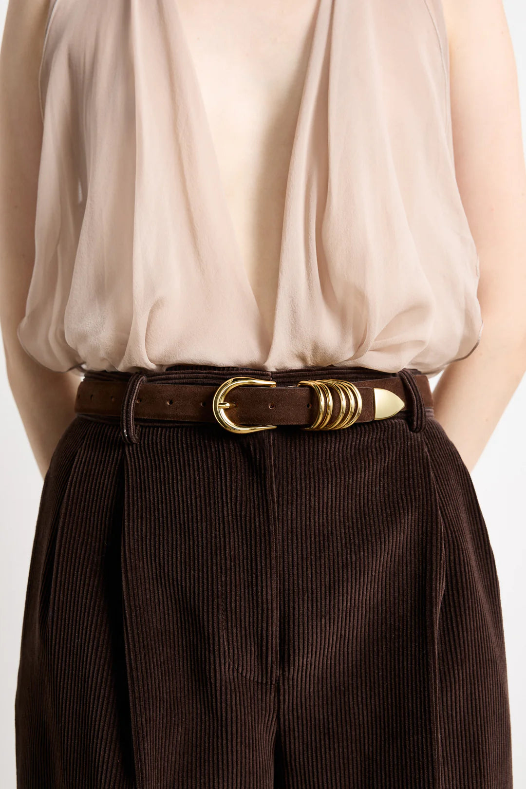 Hollyhock Chocolate Suede