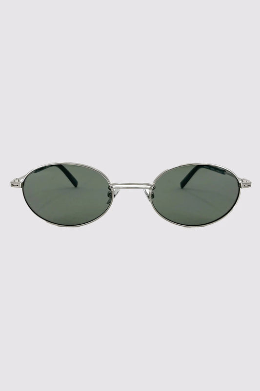 Fine Metal Oval Sunglasses