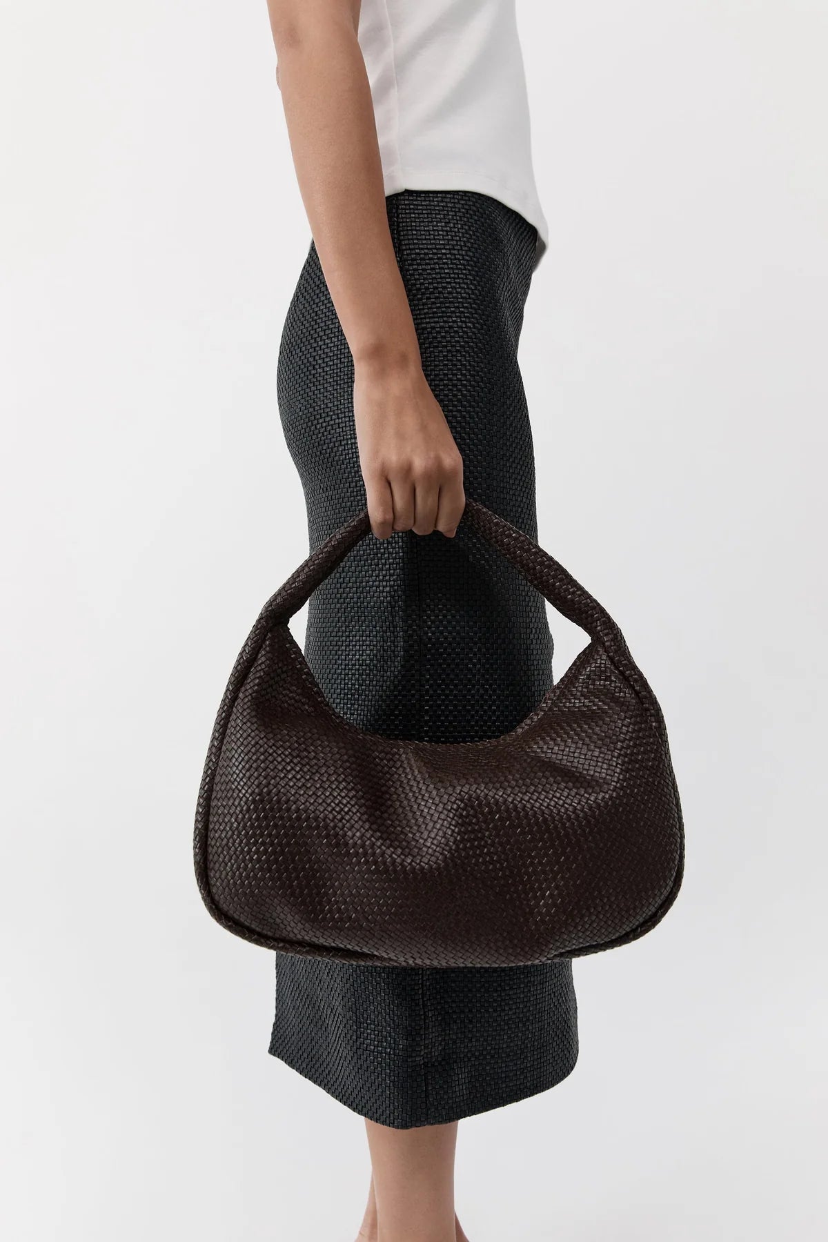 Woven Large Bon Bon - Chocolate