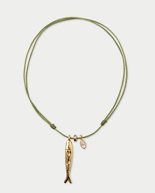 Isda Necklace Green
