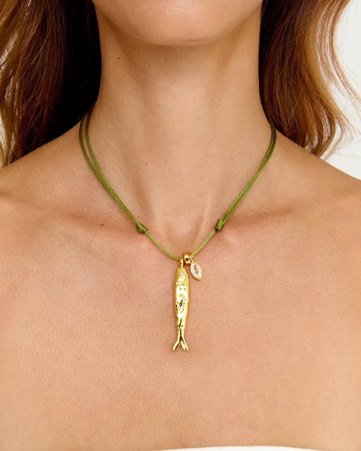 Isda Necklace Green
