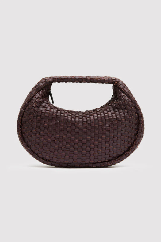 Lattice Woven Mini Bon Bon Bag